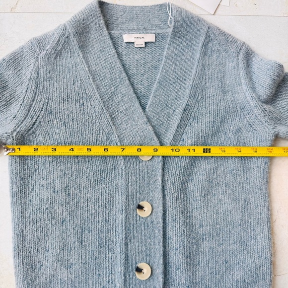 Vince Cashmere Blue Button-Up Cardigan Sweater size XXS - Picture 10 of 14